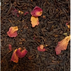 Thé noir - Rose avec pétales